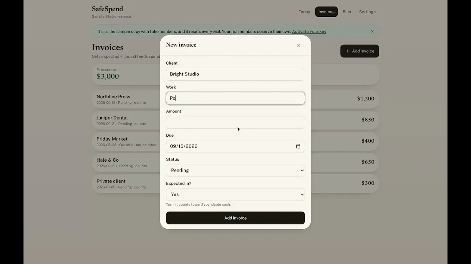 SafeSpend screenshot 1 (video preview)