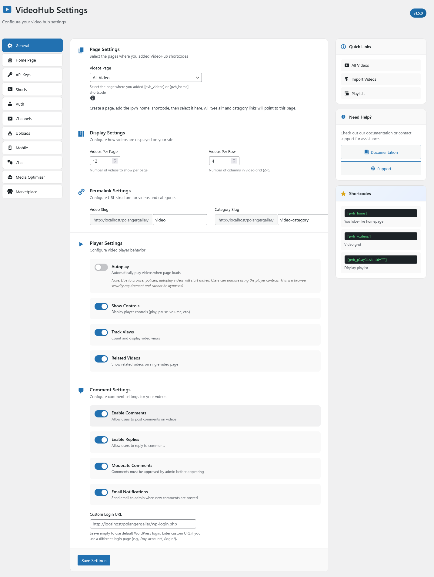 Polanger VideoHub for WordPress gallery image