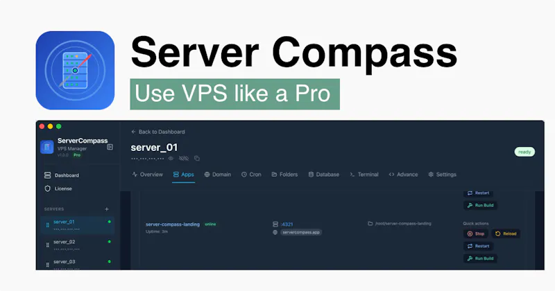 Server Compass 1.42 - Vercel UX + AI MCP screenshot 2