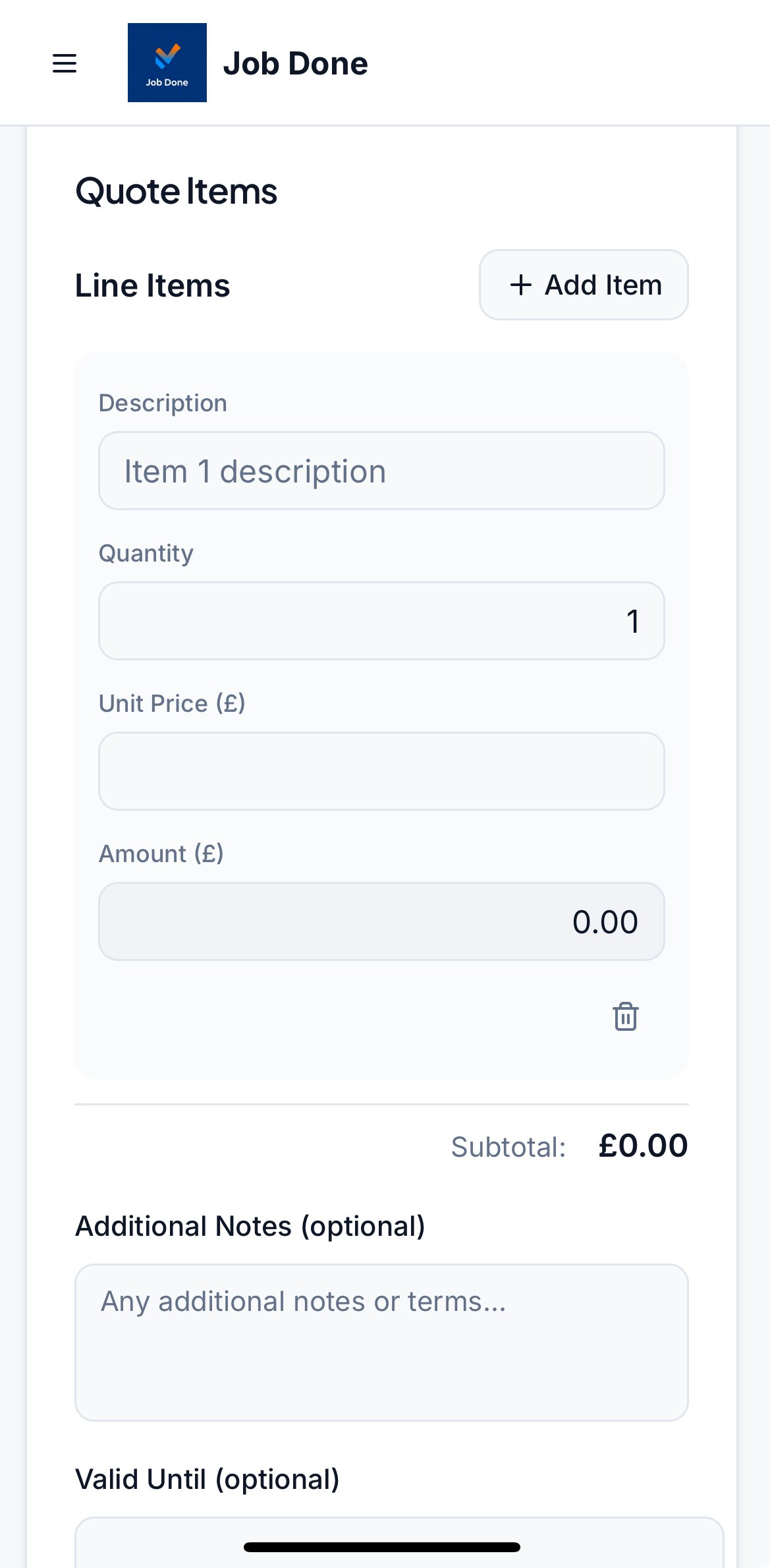 Job Done - Screenshot 3 showing product features and functionality