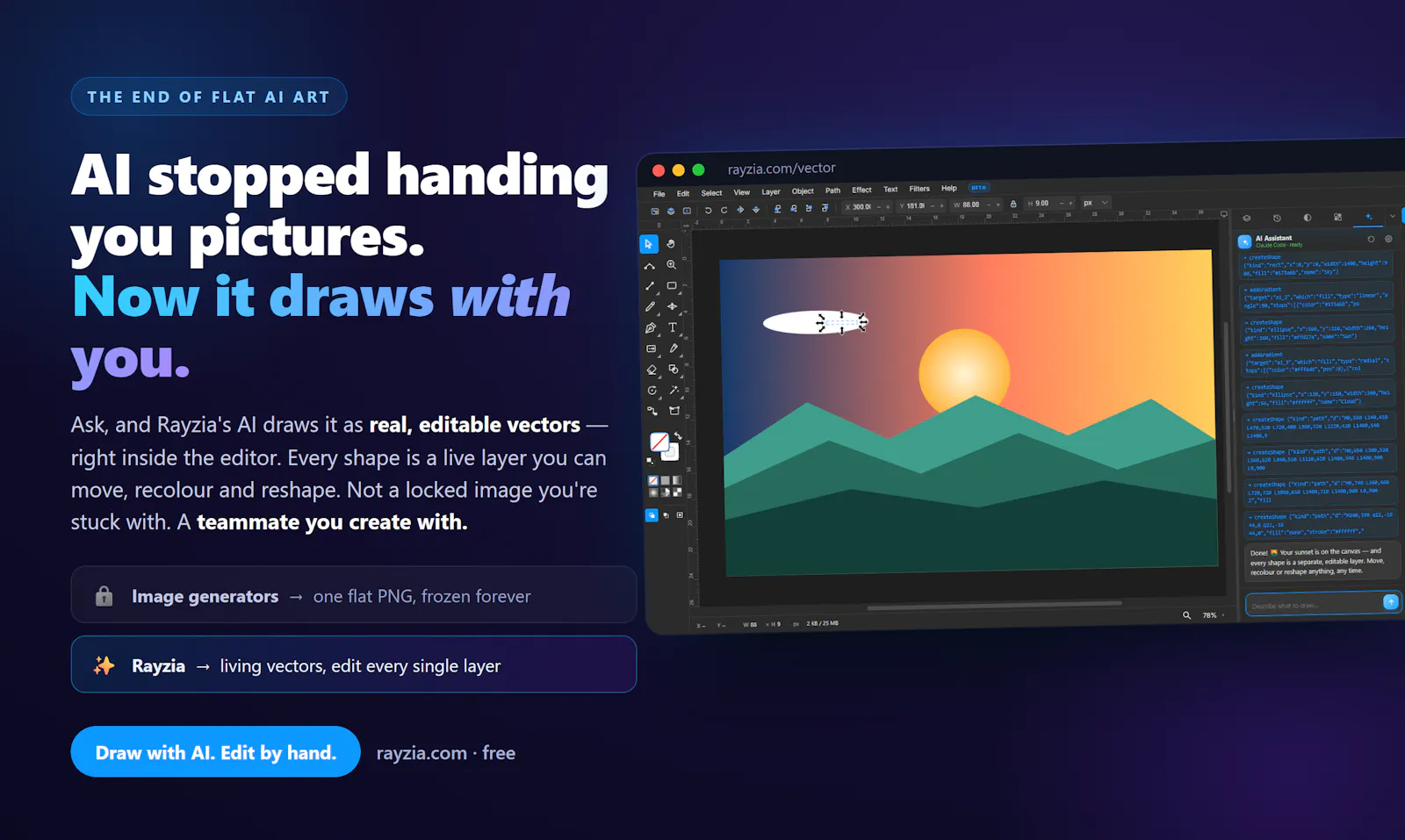 Rayzia AI Agent Vector Editor screenshot 18