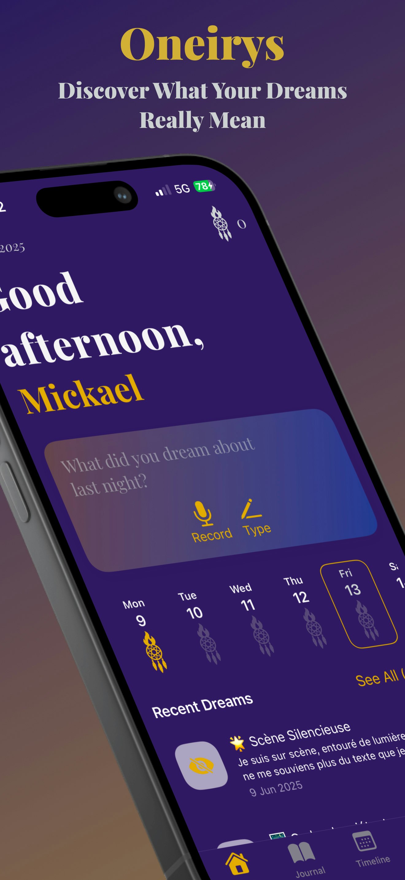 Oneirys - AI Dream Journal & Analyzer media 1