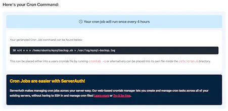 Crontab Generator by ServerAuth gallery image