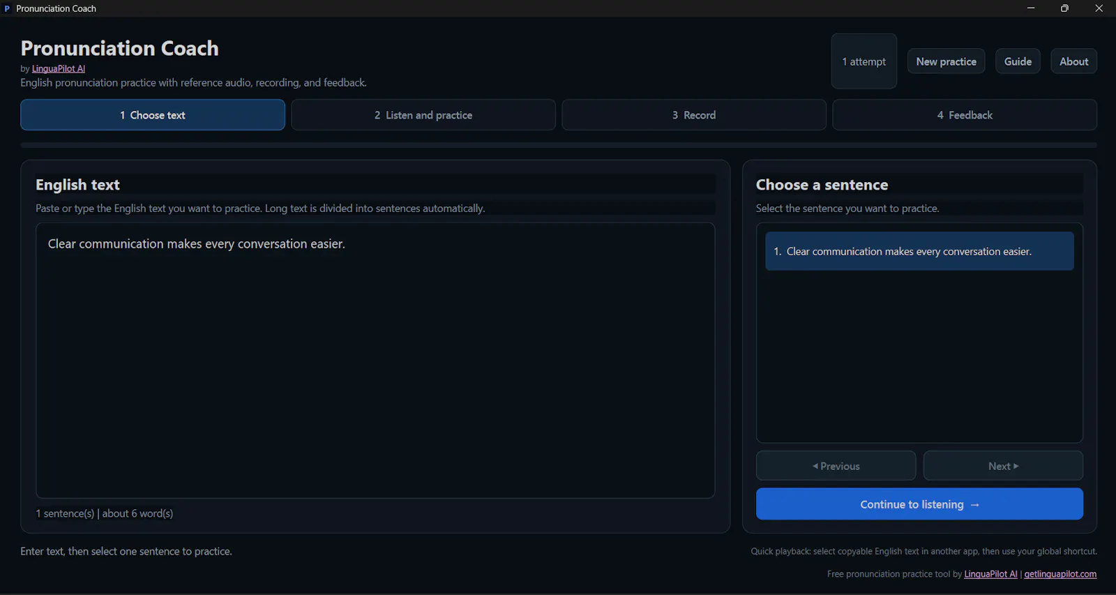 Pronunciation Coach screenshot 2