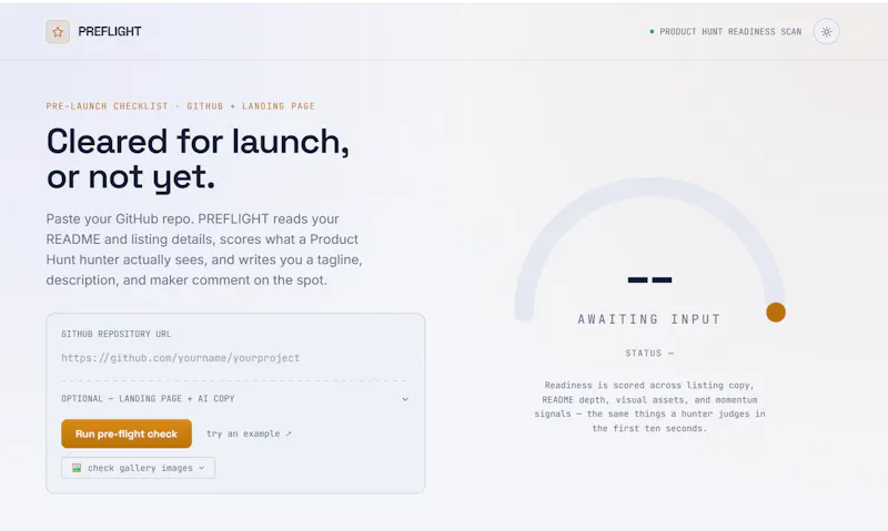 PREFLIGHT — Launch Readiness Check screenshot 3