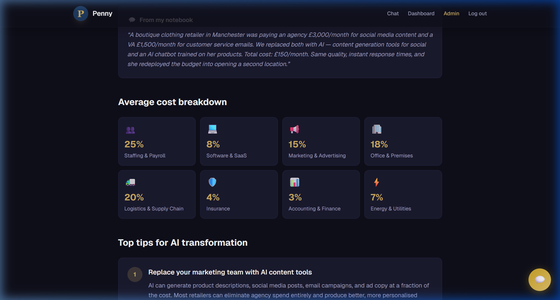 Penny - Screenshot 2 showing product features and functionality