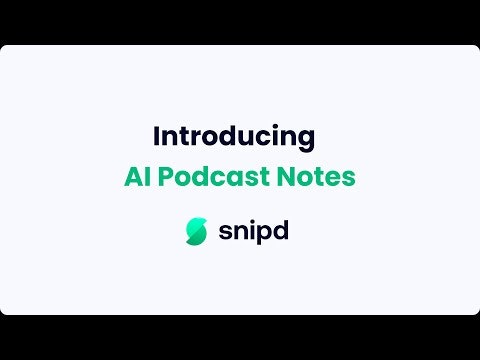 startuptile AI Notes For Podcasts-Never forget a podcast insight again