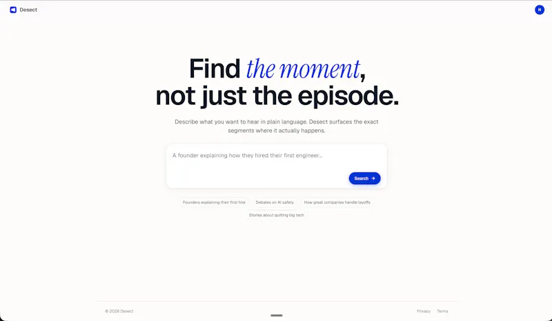 Desect screenshot 1
