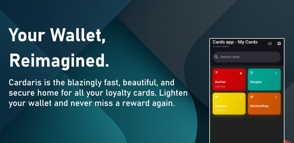 Cardaris - Main screenshot showing features and interface