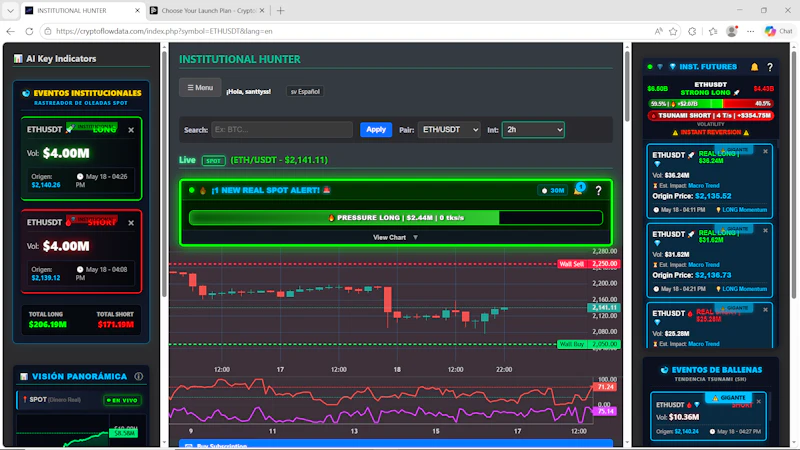 CryptoFlow Data screenshot 2