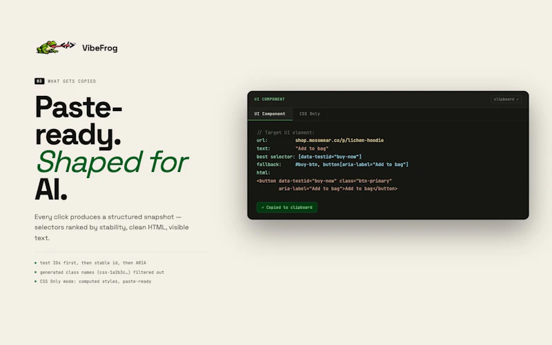 VibeFrog screenshot 1
