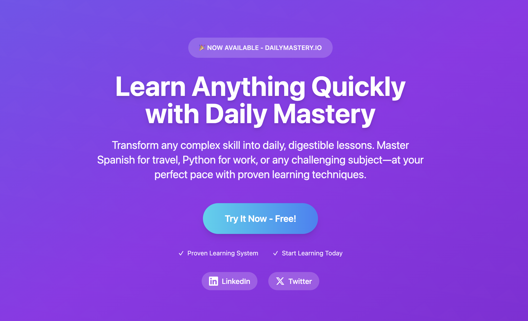 DailyMastery - Transform any complex skill into daily, digestible lessons медиа 1