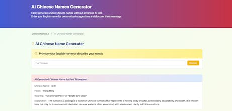 ChinsesNames.ai gallery image