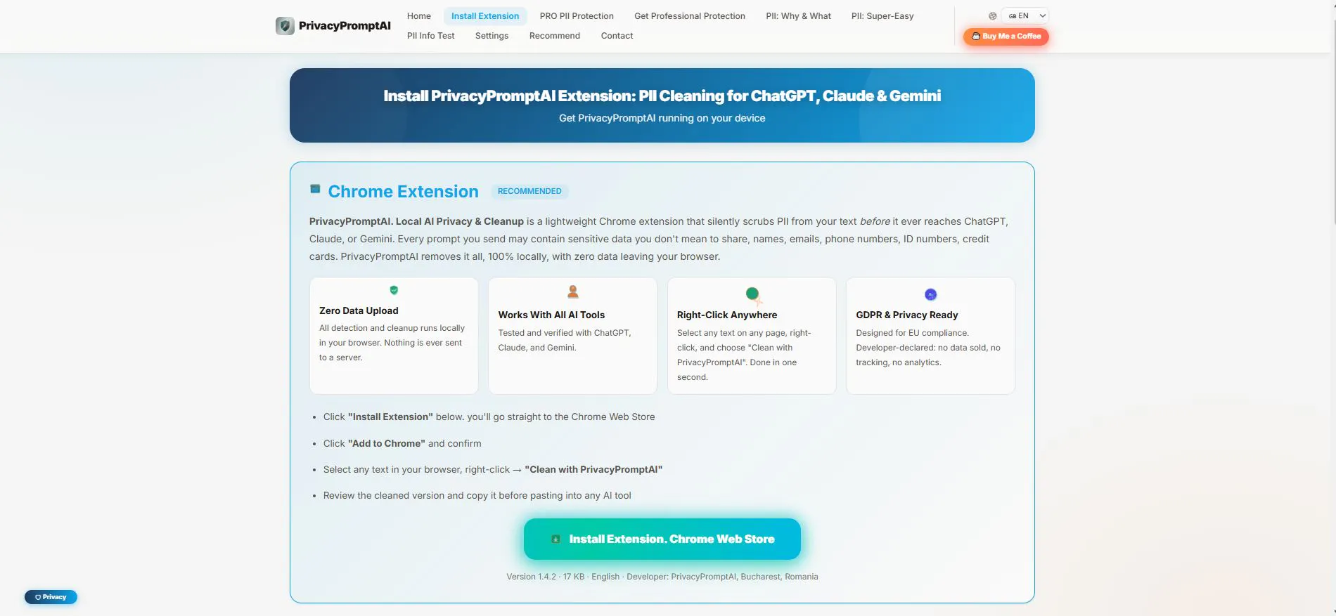PrivacyPromptAI gallery image