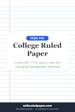 Wide Ruled Paper gallery image