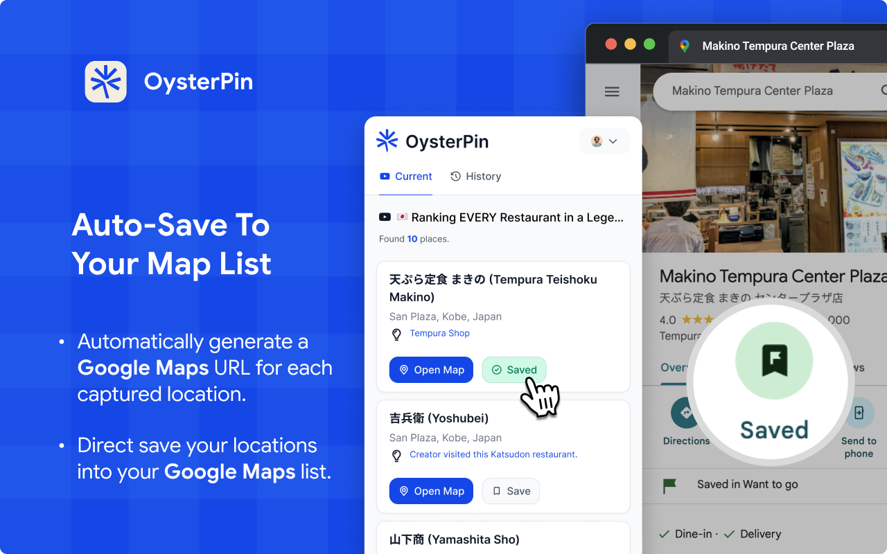 OysterPin: Extract locations from videos gallery image
