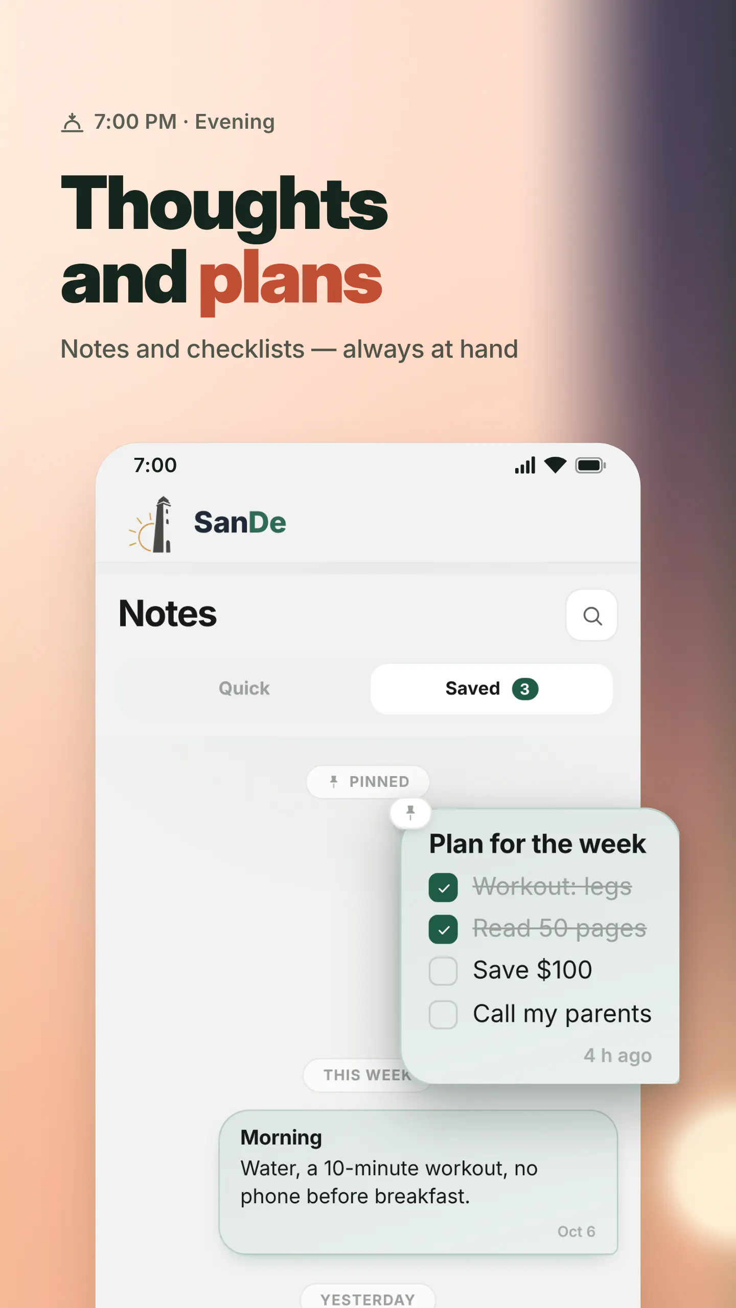 SanDe: Habit & Goal Tracker gallery image