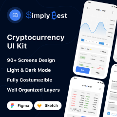 Simply Best Cryptocurrency App UI Kit