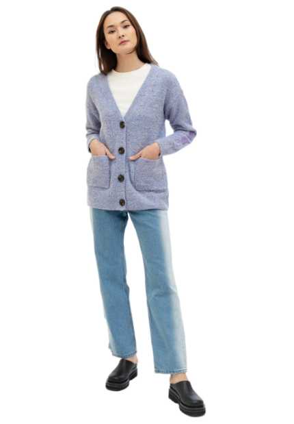 Purple Emoji Cardigan media 1