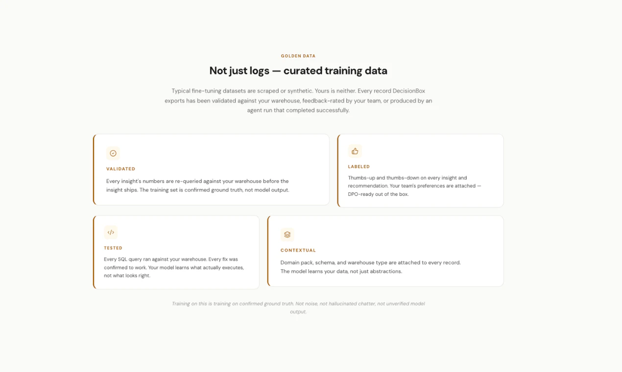 DecisionBox Fine-Tuning screenshot 3