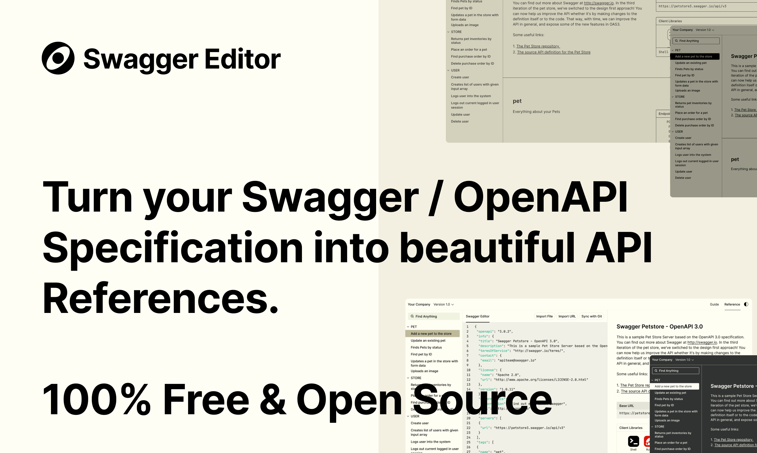 Mídia 1 de Editor de Swagger - Belas referências da API de Swagger, Speci Speci
