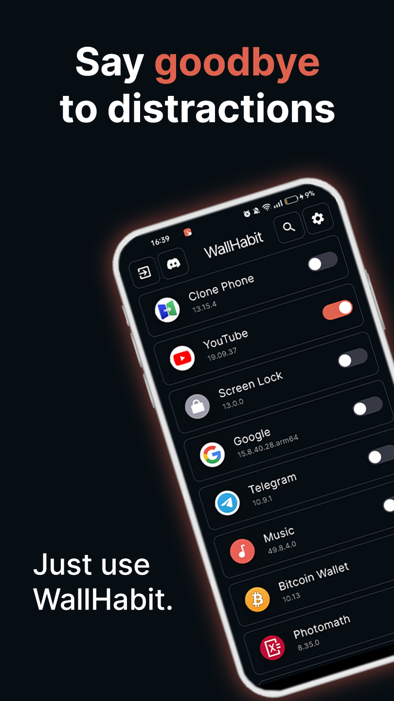 وسائط Wallhabit Mobile - كسر الدورة ، اقتل العادات السيئة مع عادة الجدار! 1