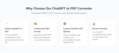 ChatGPT2PDF gallery image