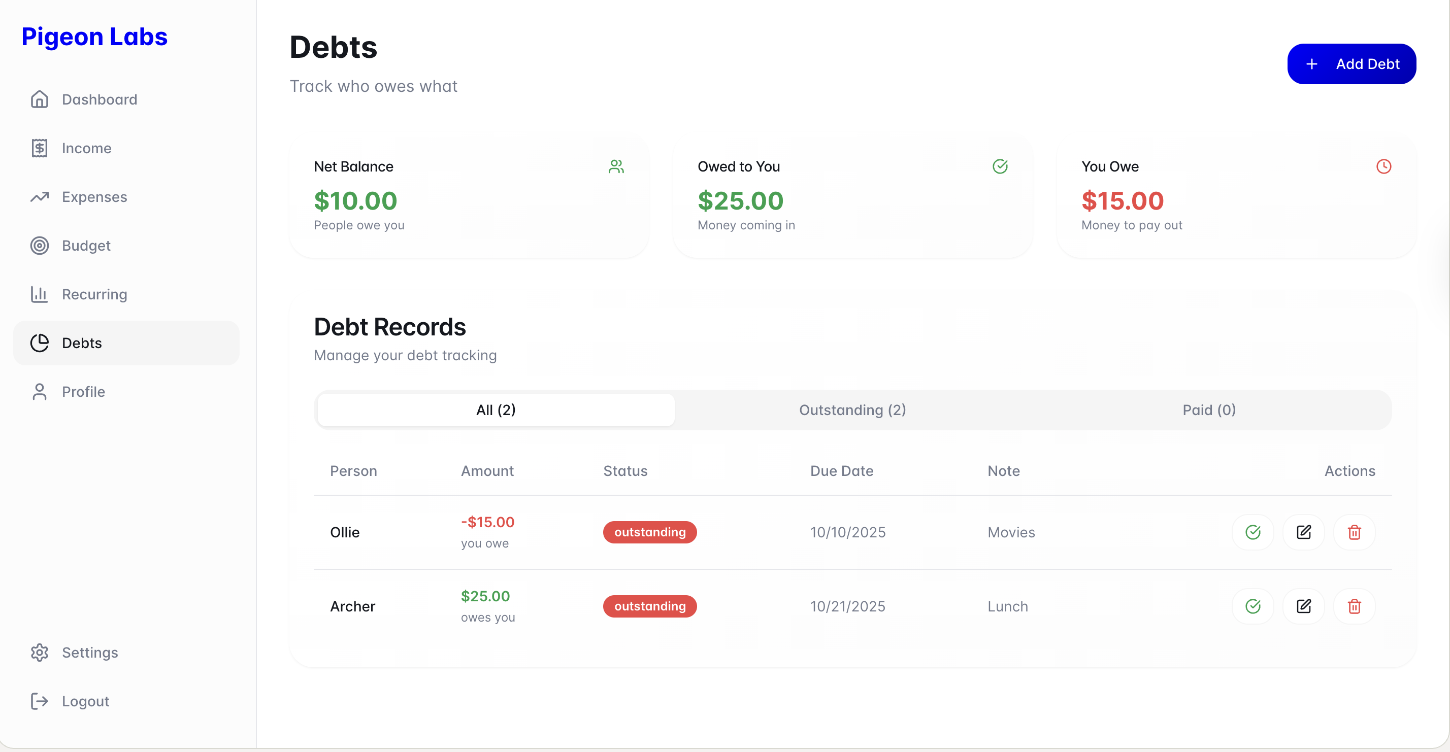 Média Pigeon Labs - Votre copain de finance personnelle 3