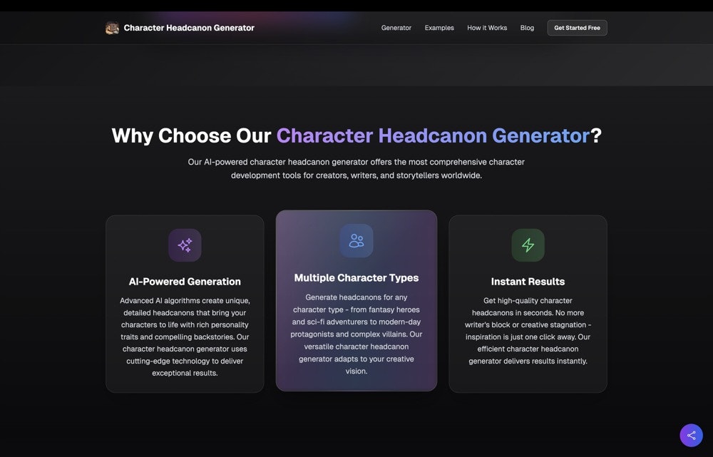 Character Headcanon Generator gallery image