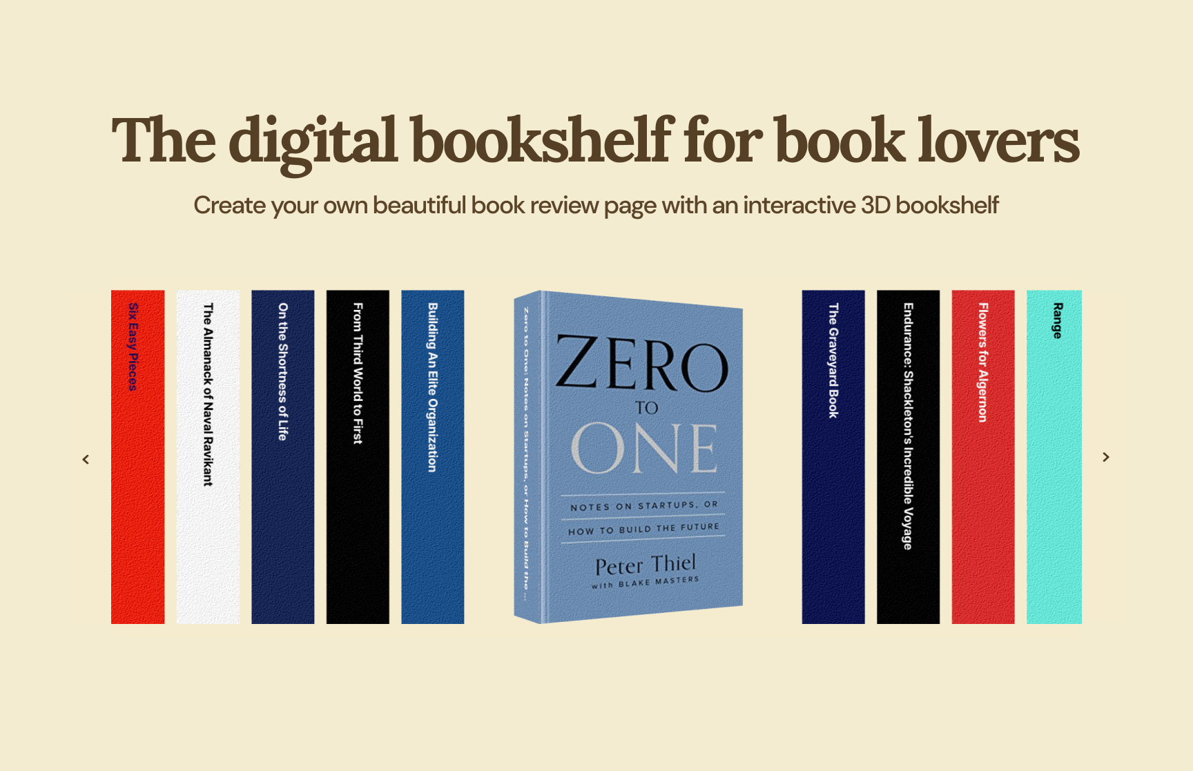 Bookshelf.so - 3D 대화식 책장이있는 공유 가능한 책 페이지 미디어 2