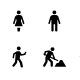 GLYPHICONS Humans set