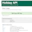 Holiday API