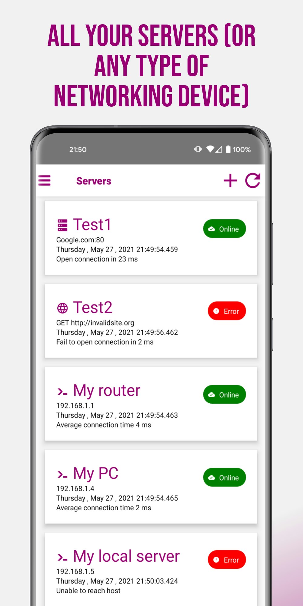 PingMyServer gallery image