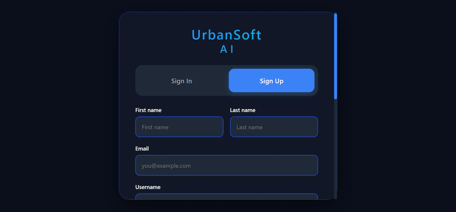 Urbansoft Ai screenshot 1