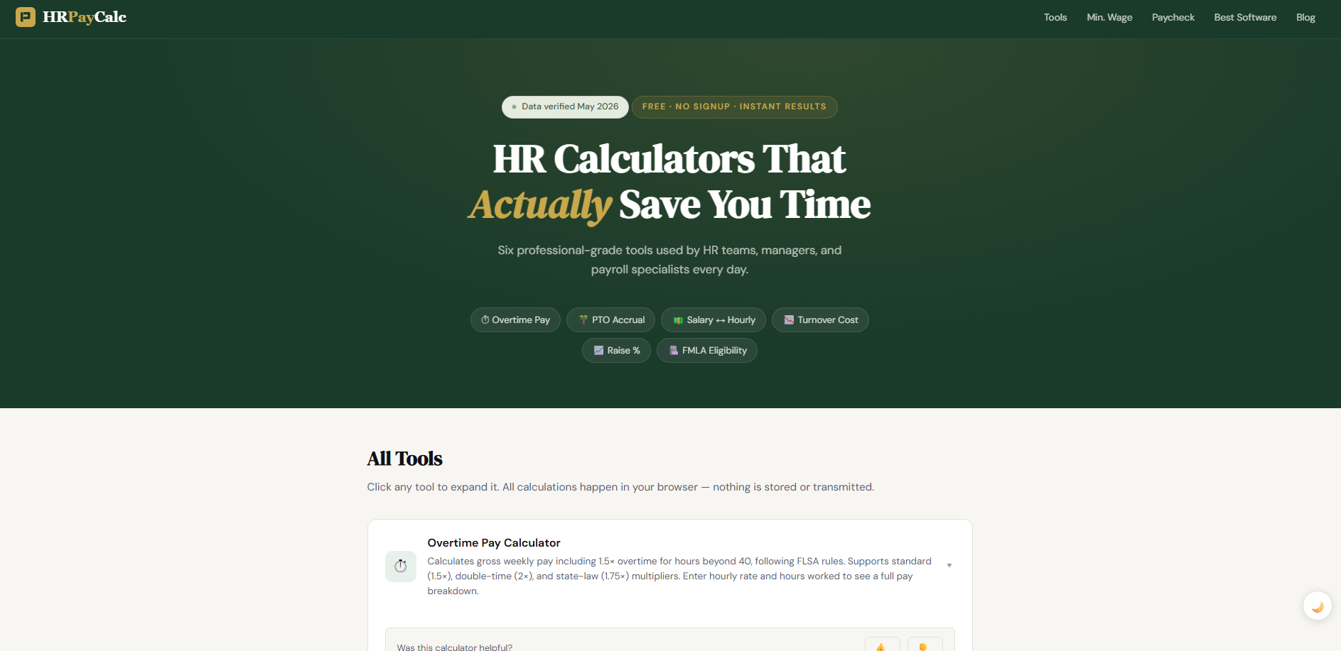 HRPayCalc