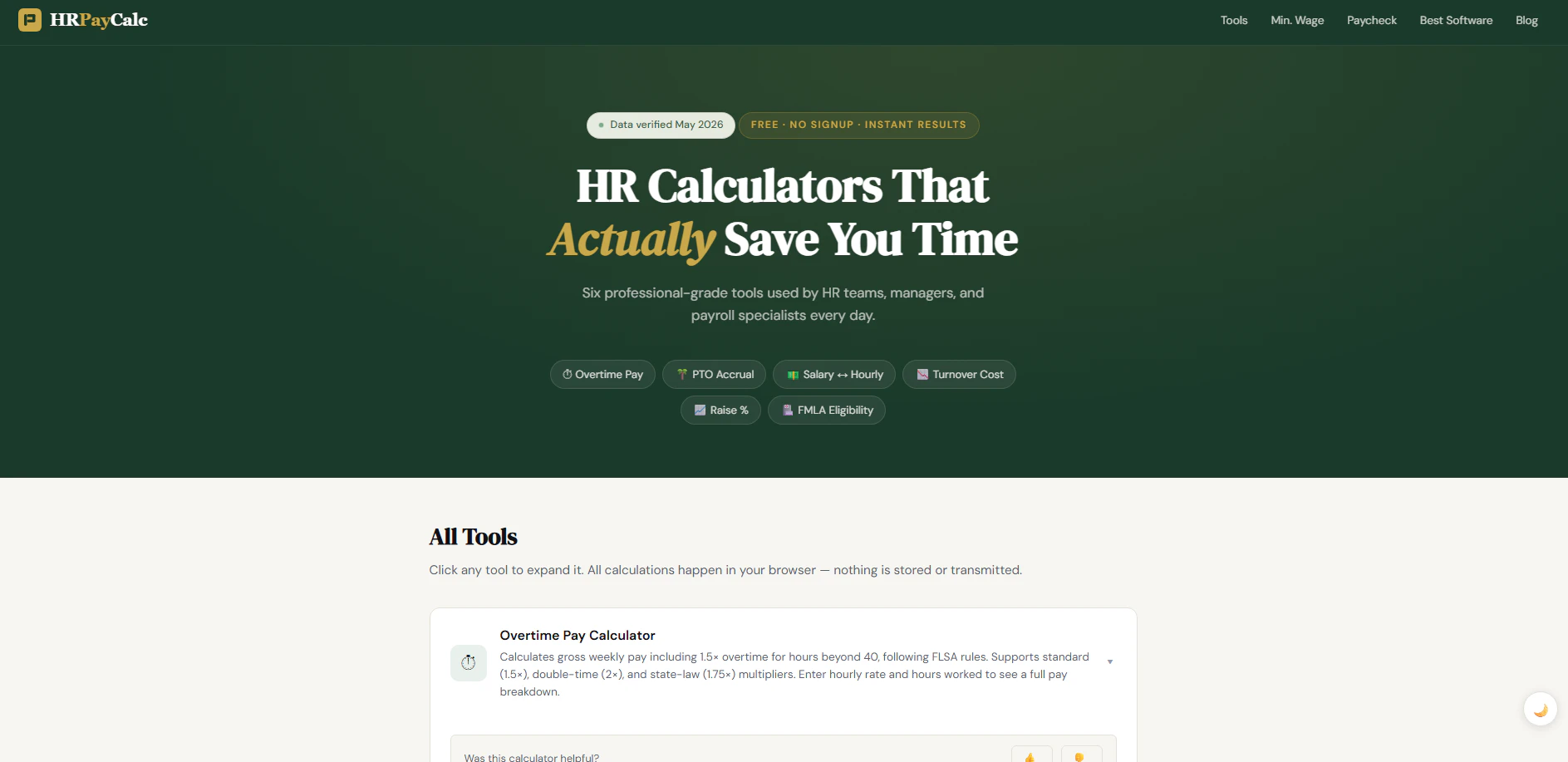HRPayCalc logo