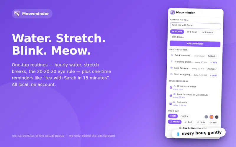 Meowminder screenshot 1