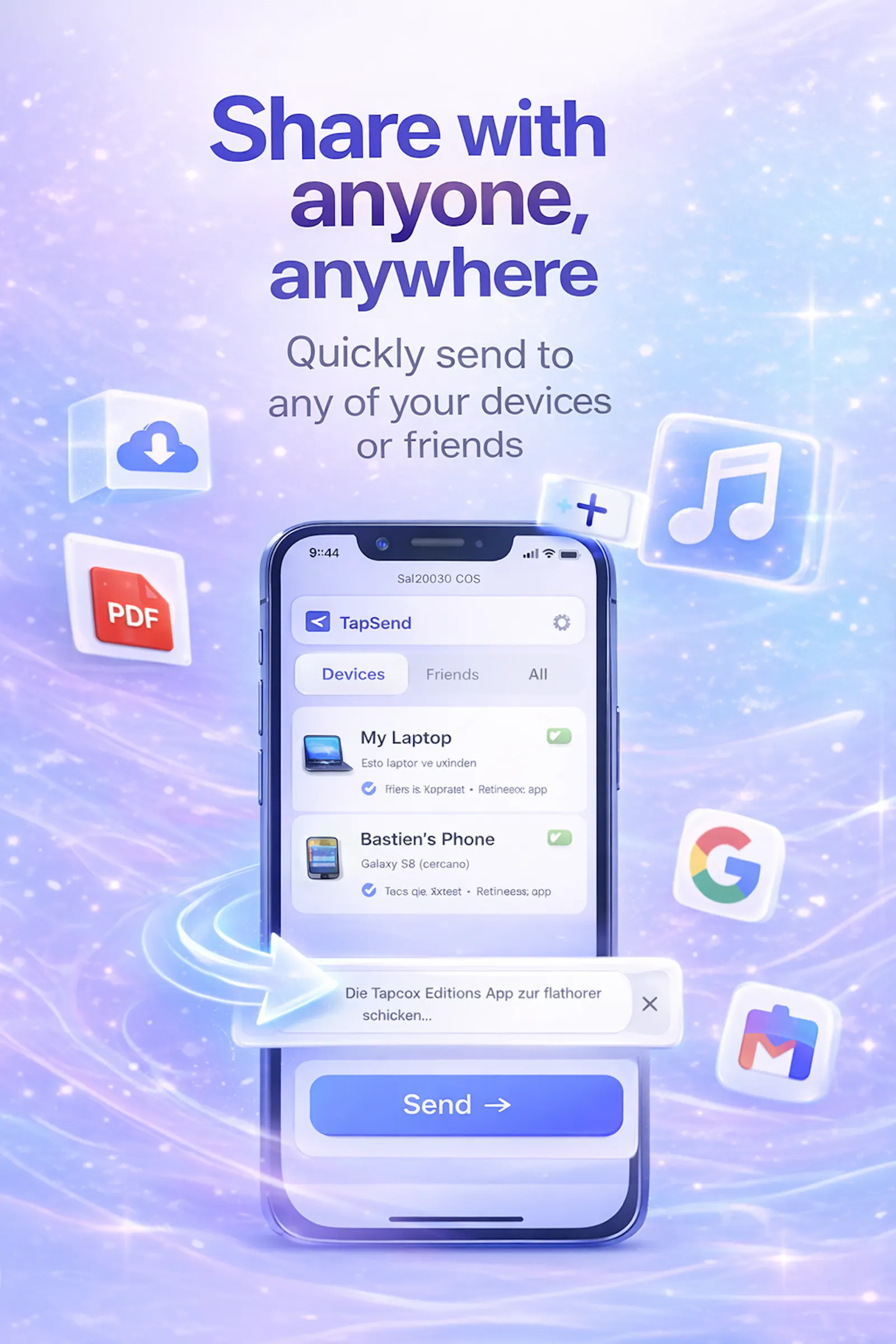 TapSend screenshot 1