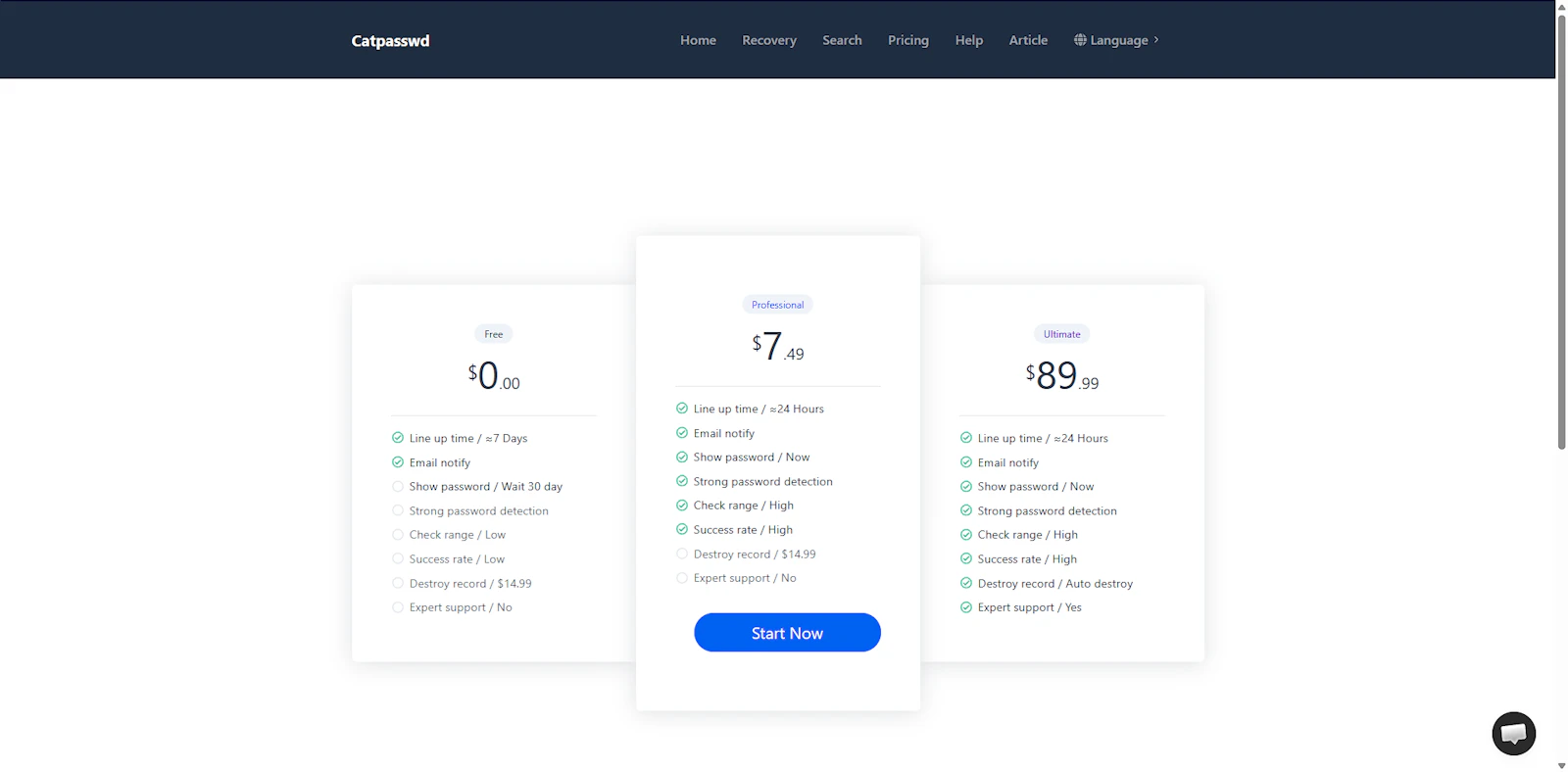 Catpasswd screenshot 3