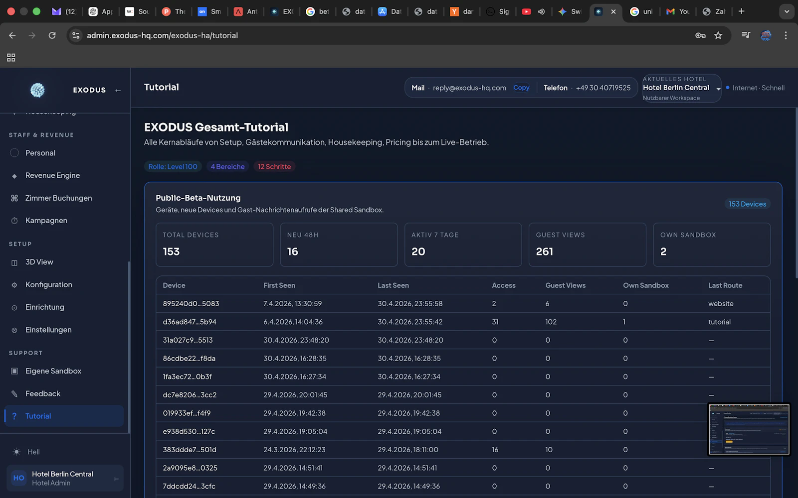 EXODUS Hotel Intelligence screenshot 26