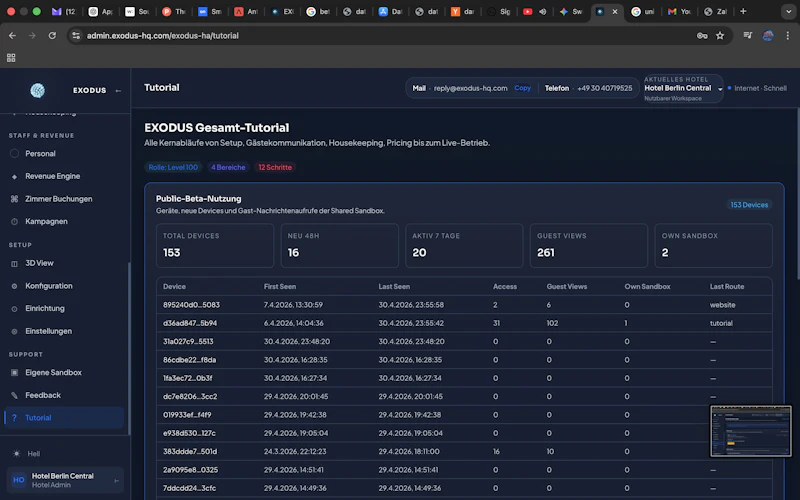 EXODUS Hotel Intelligence screenshot 26