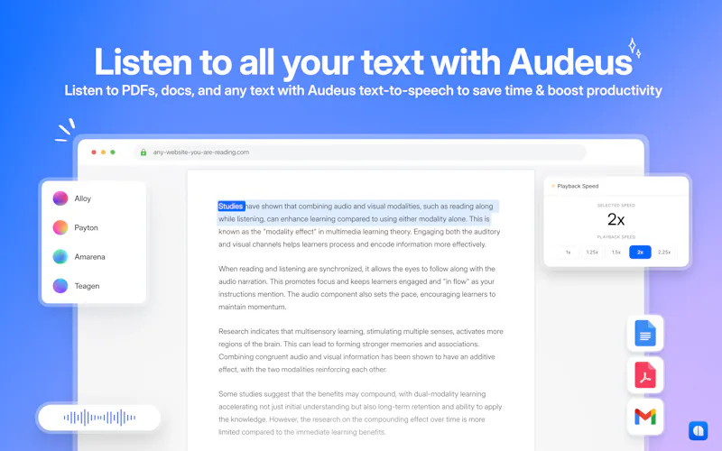 Audeus screenshot 1