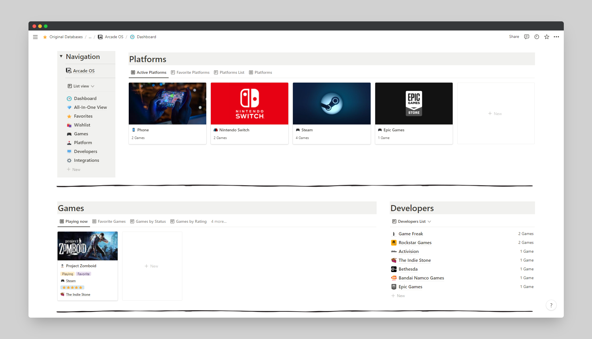 Arcade OS - Capture and manage your Games in Notion media 3