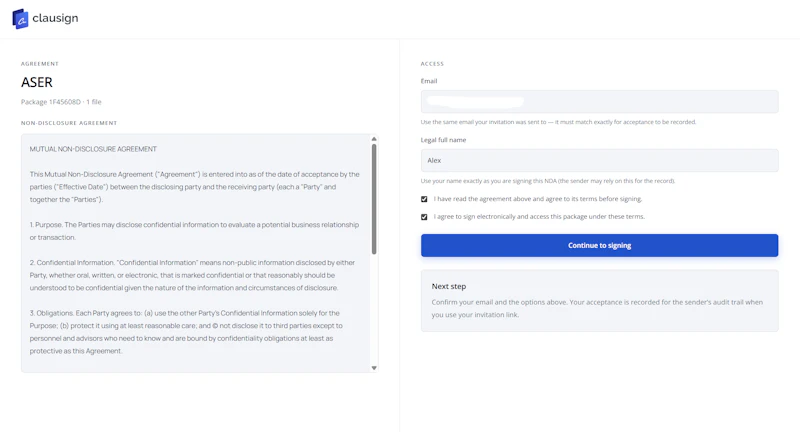 Clausign screenshot 5