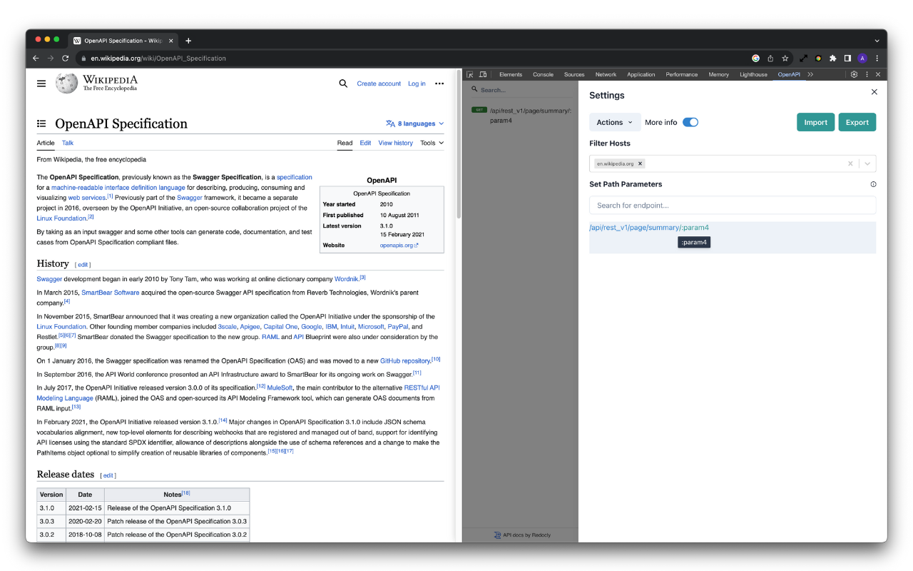 OpenAPI DevTools gallery image