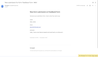 Formgrid:Open-source form submission API gallery image