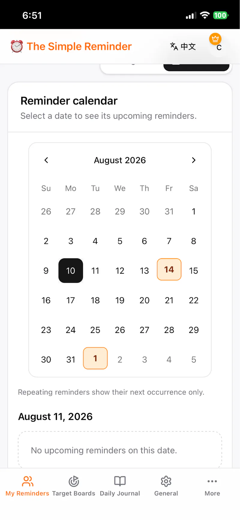 The Simple Reminder screenshot 5