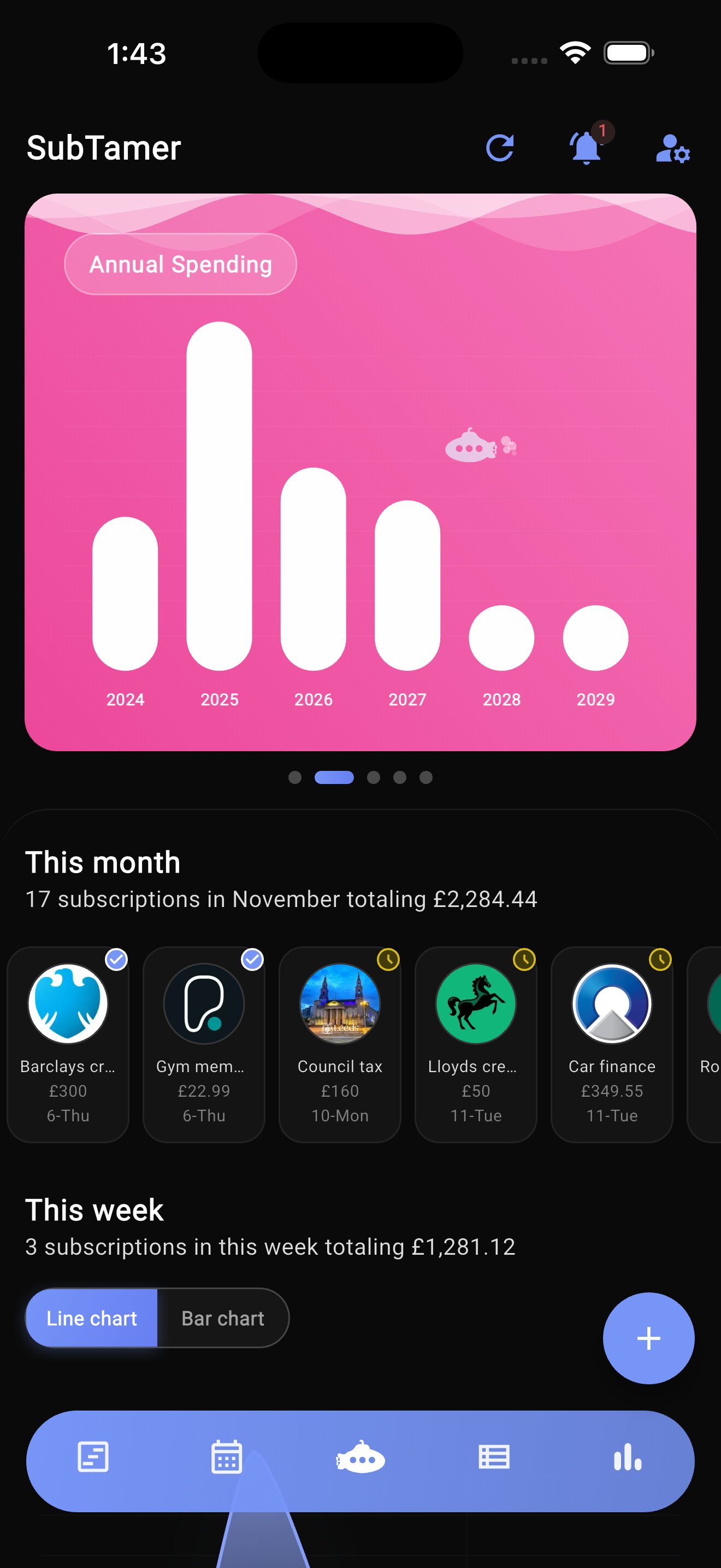 Subscription Manager - SubTamer gallery image