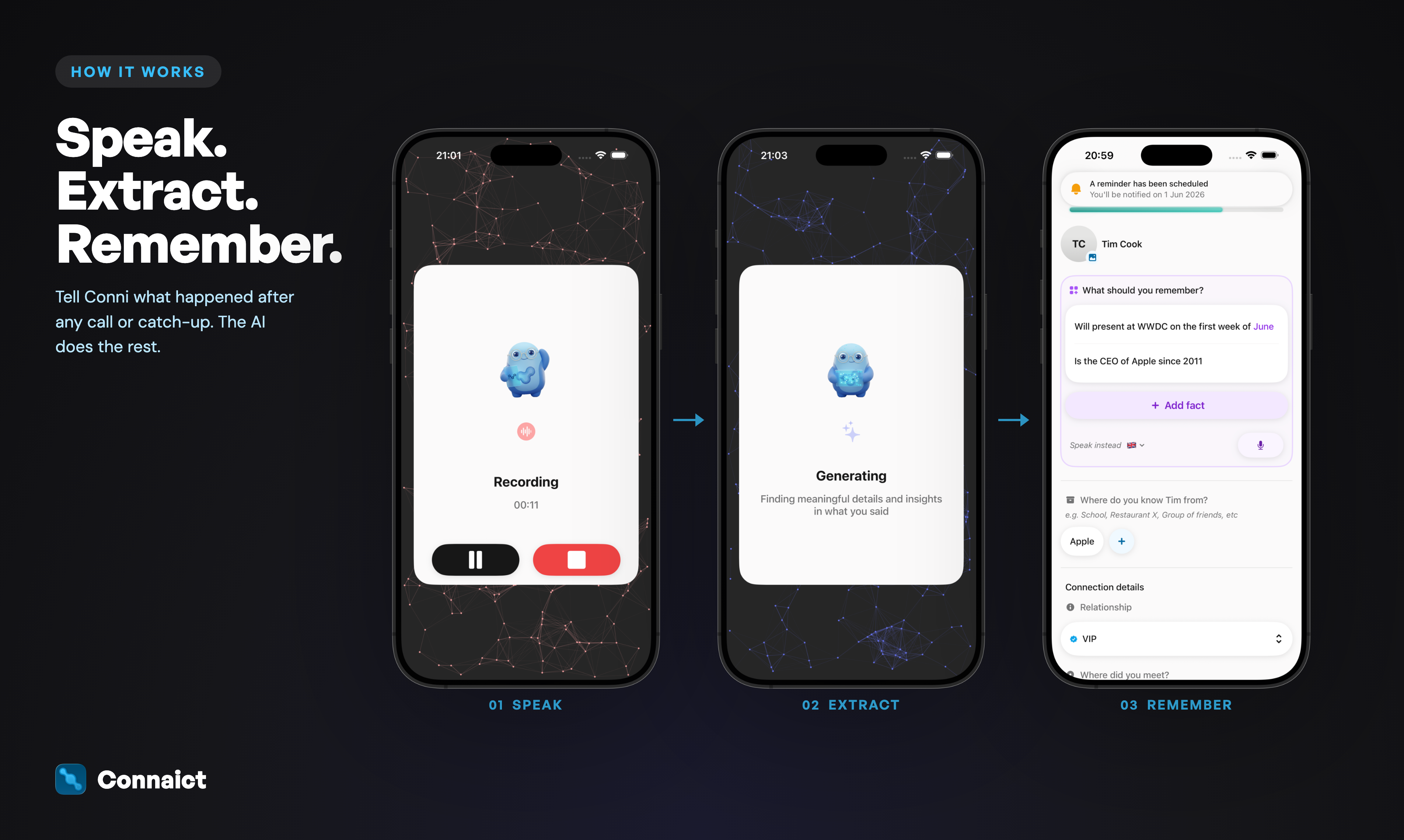 Connaict - Screenshot 2 showing product features and functionality