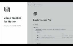 Goals Tracker for Notion media 1